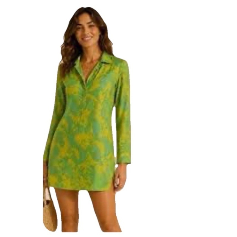Vintage Unique Hugo Buscati Designer Silk Shirt Stretchy Go Go‎ Mod Dress Sz 8